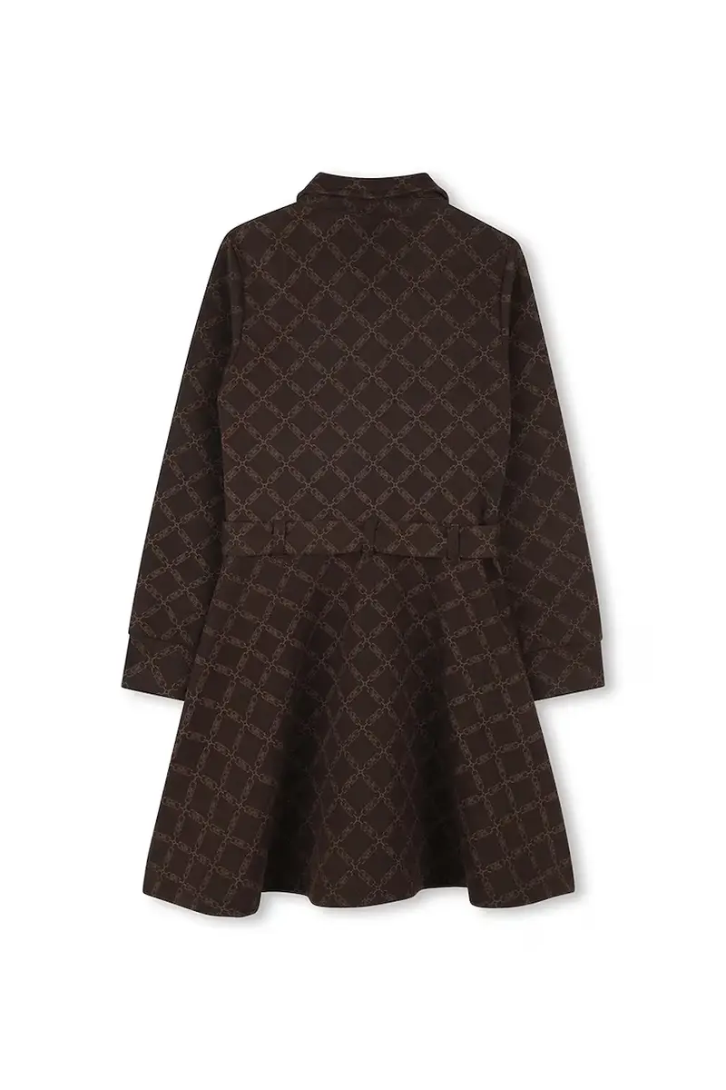 vestito bambina colore marrone R30475 miniatura 3