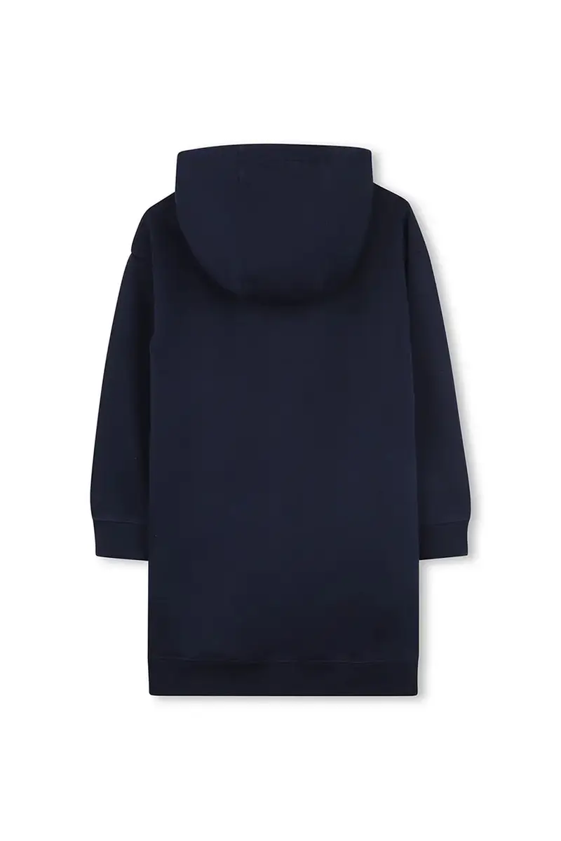 vestito di cotone bambina colore blu navy R30479 miniatura 3