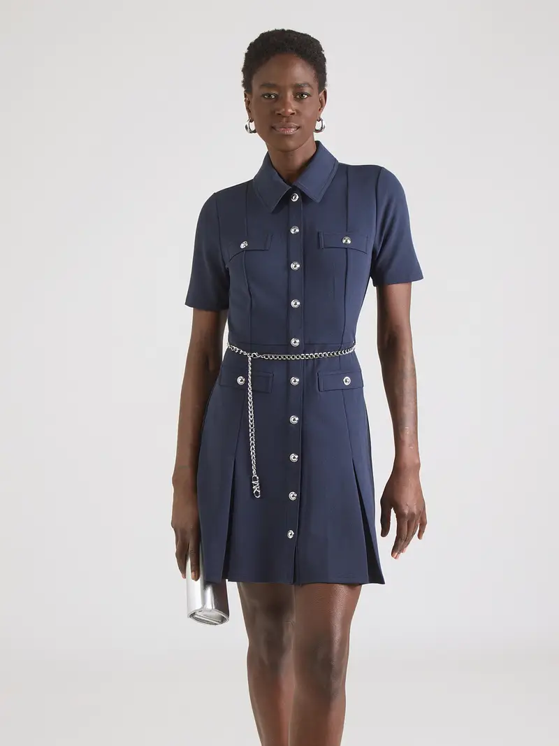 Abito camicia navy miniatura 2