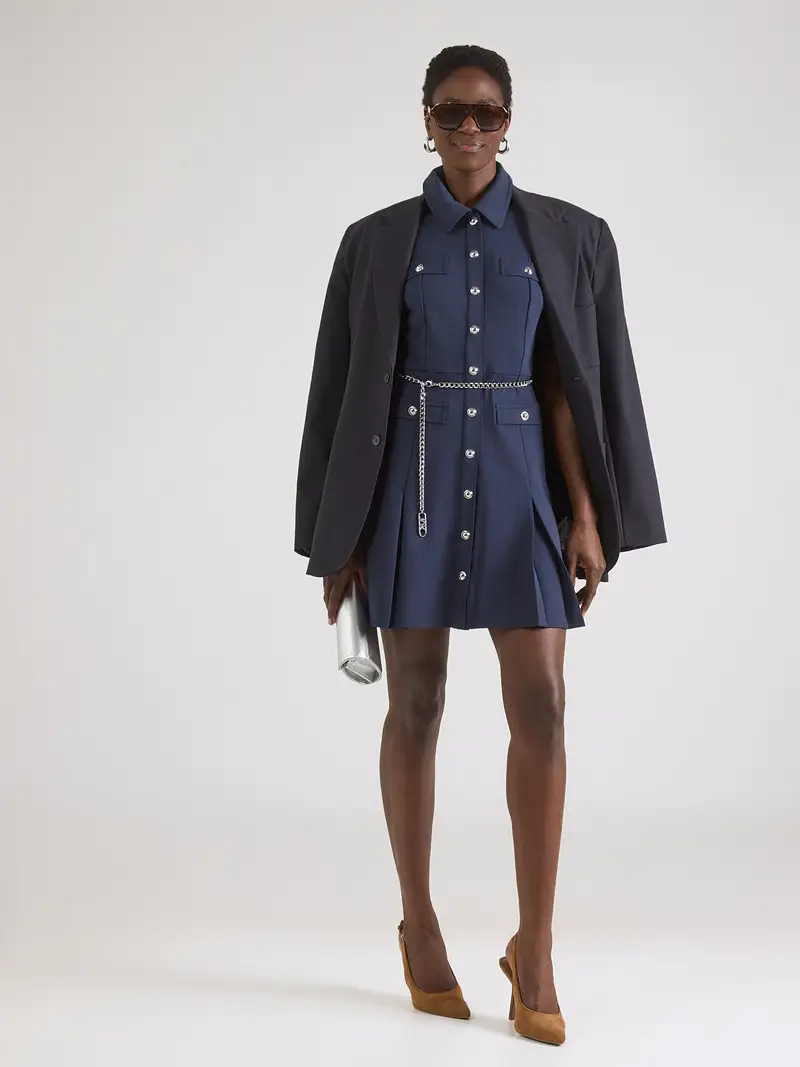 Abito camicia navy miniatura 3