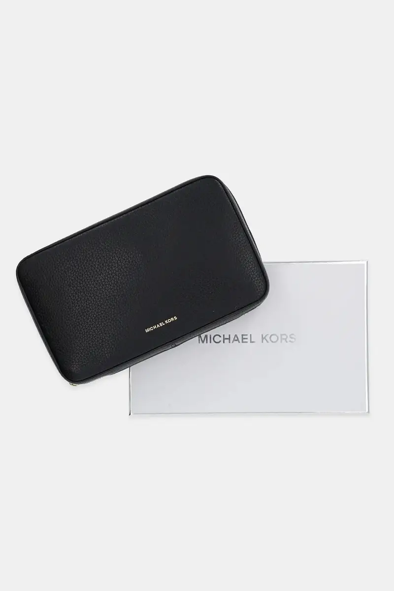 astuccio per trucchi in pelle colore nero 32T5GTMV3L miniatura 5