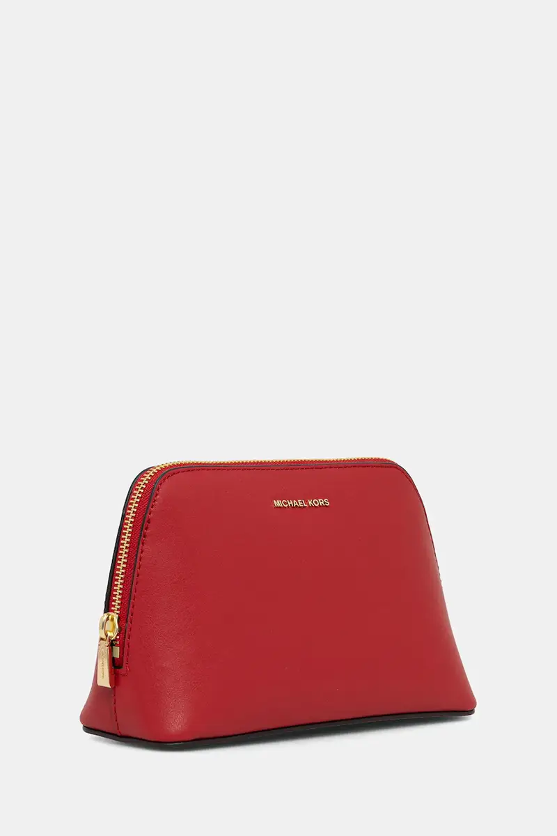 astuccio per trucchi in pelle colore rosso 32F5GJ6T2T miniatura 2