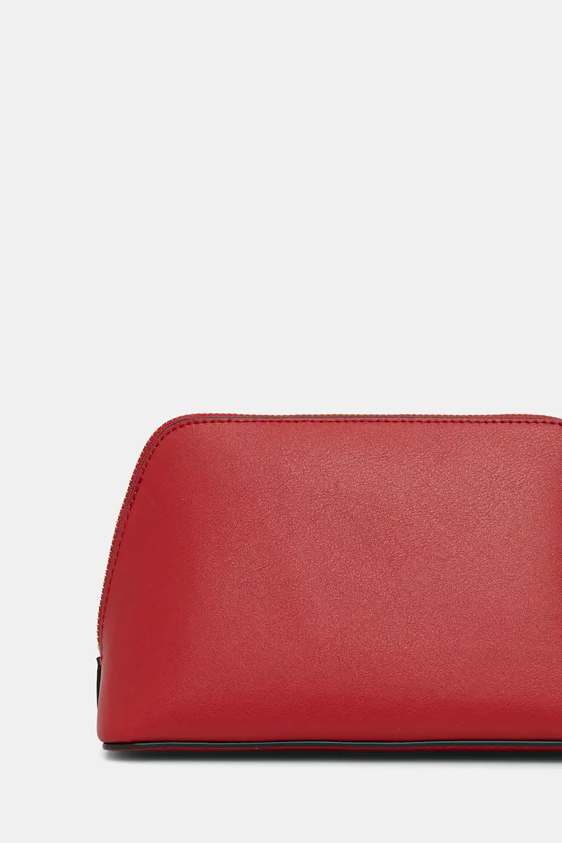 astuccio per trucchi in pelle colore rosso 32F5GJ6T2T miniatura 3