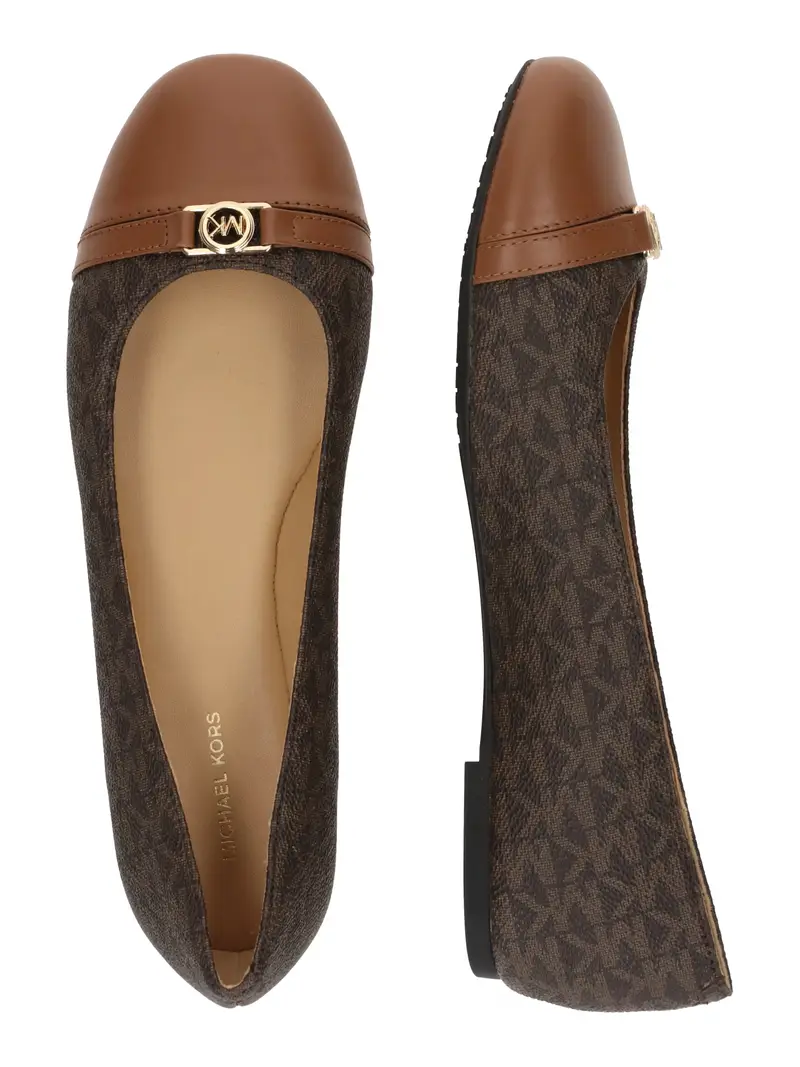 Ballerina caramello / marrone scuro miniatura 2