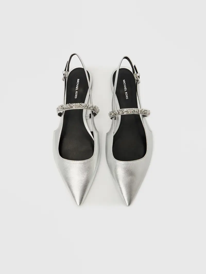 Ballerina con cinturino DINA FLEX argento miniatura 3