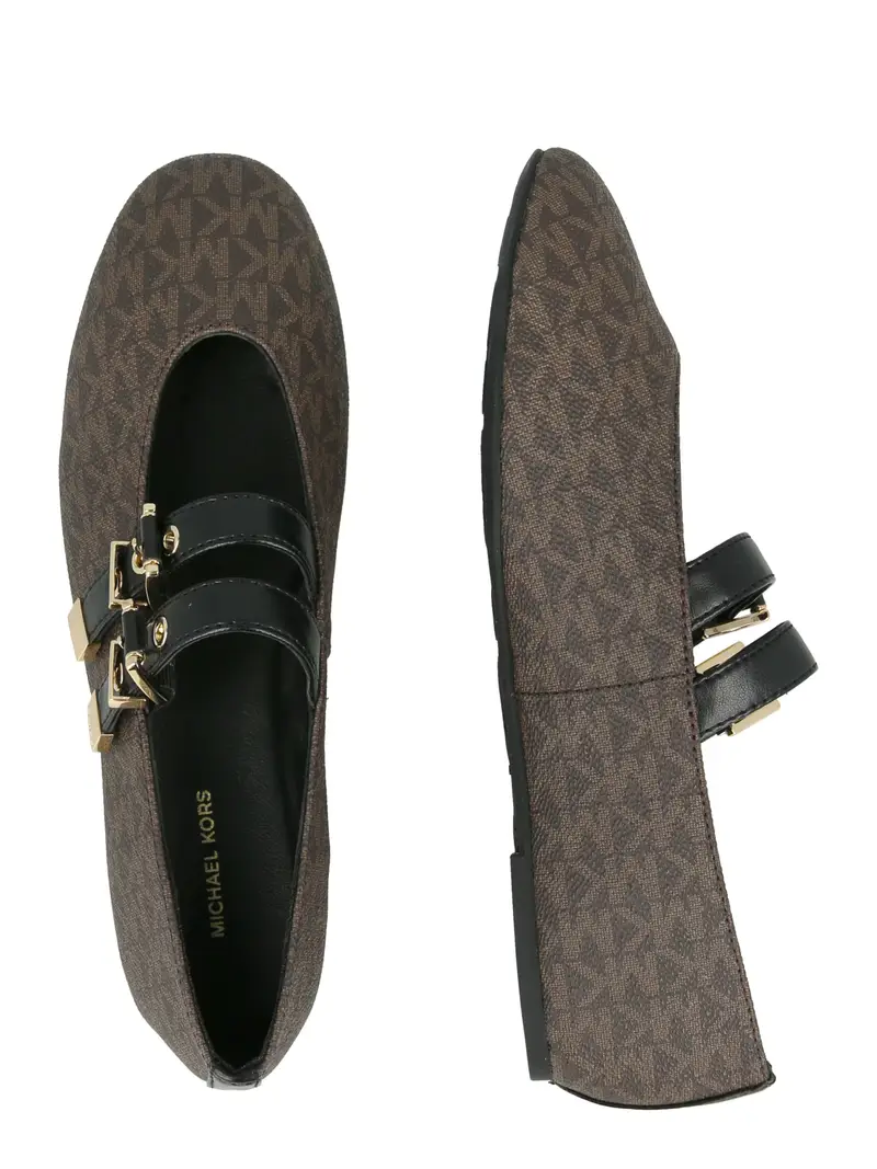 Ballerina con cinturino ROWEN marrone / broccato / nero miniatura 2