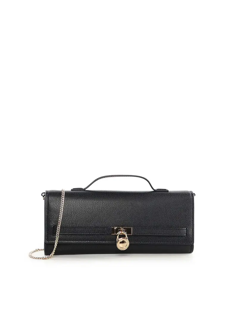 Borsa a tracolla in pelle Hamilton Nero