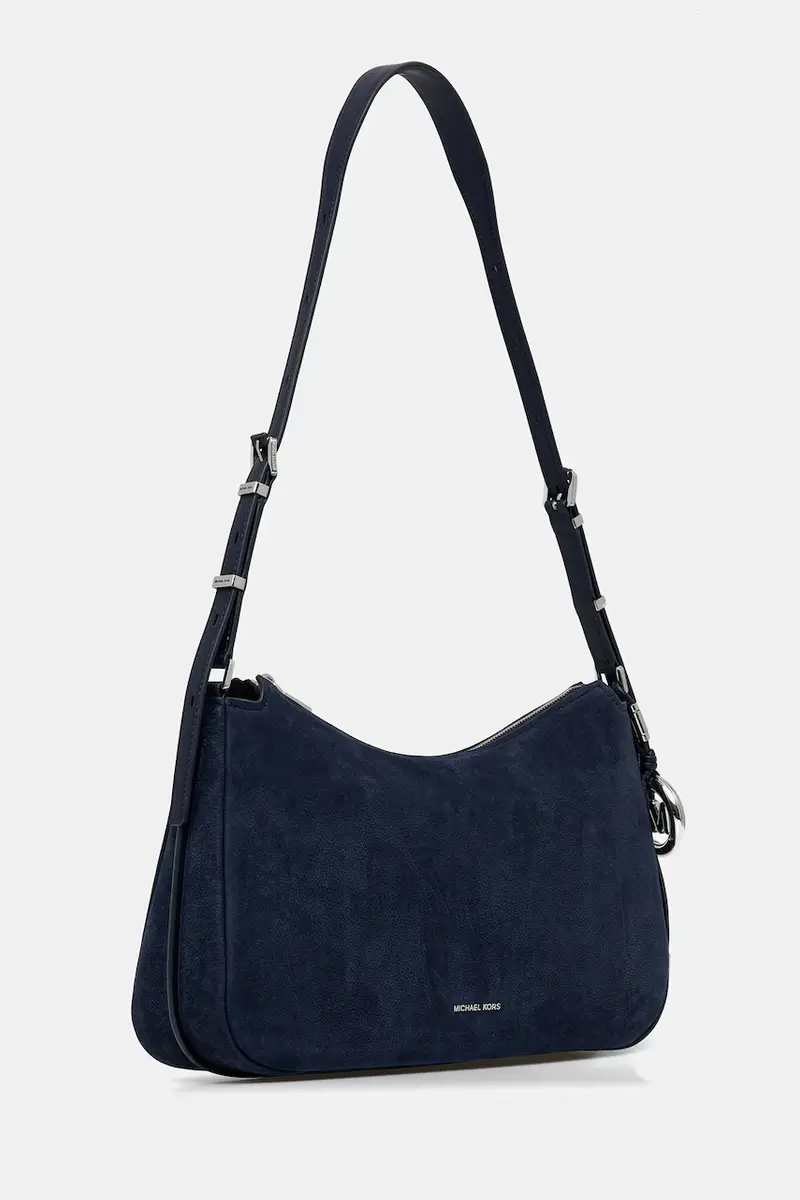 borsa in nabuk Blu miniatura 2