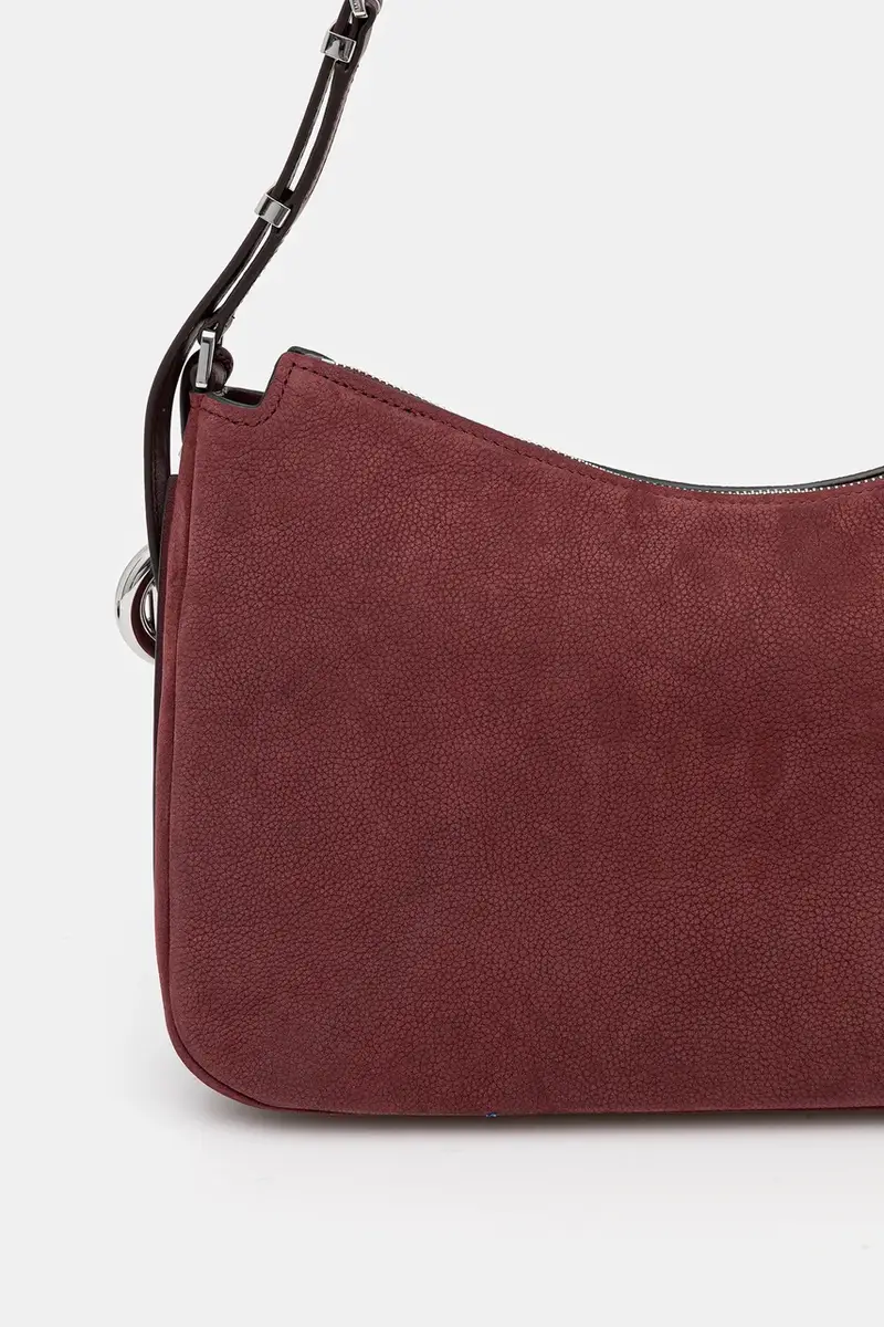 borsa in nabuk colore granata 30F5SY5M2L miniatura 3