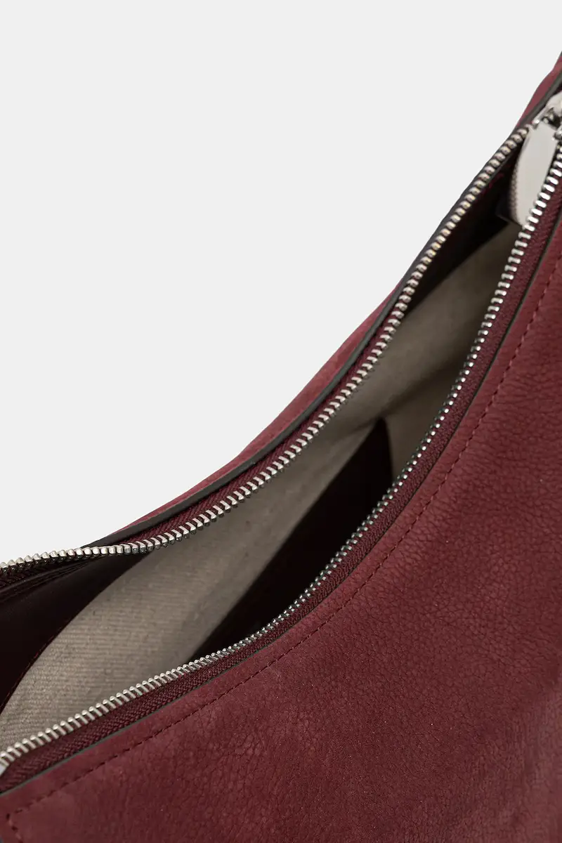 borsa in nabuk colore granata 30F5SY5M2L miniatura 5