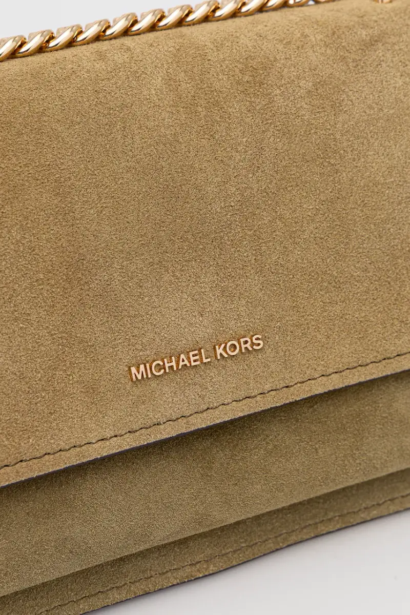 borsa in pelle scamosciata colore verde 30F5GC7L3S miniatura 4