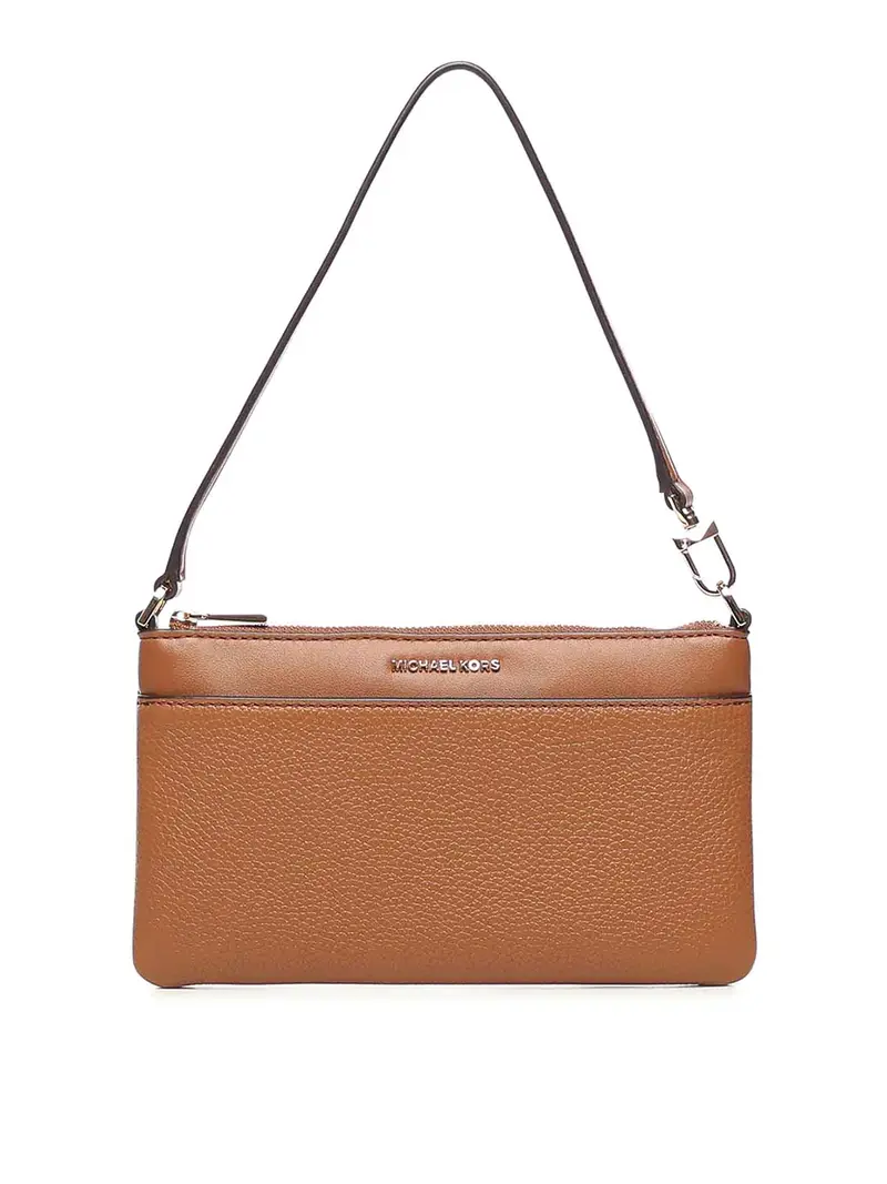 Bracciale Jet Set medio in pelle Marrone Chiaro