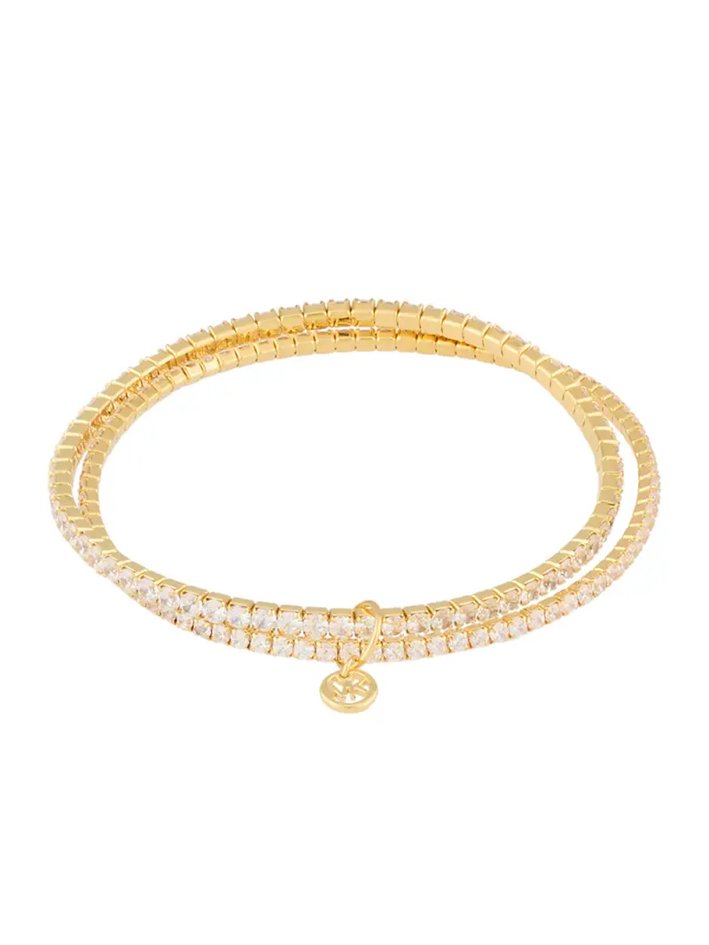 Braccialetto 'BRILLIANCE' oro / trasparente