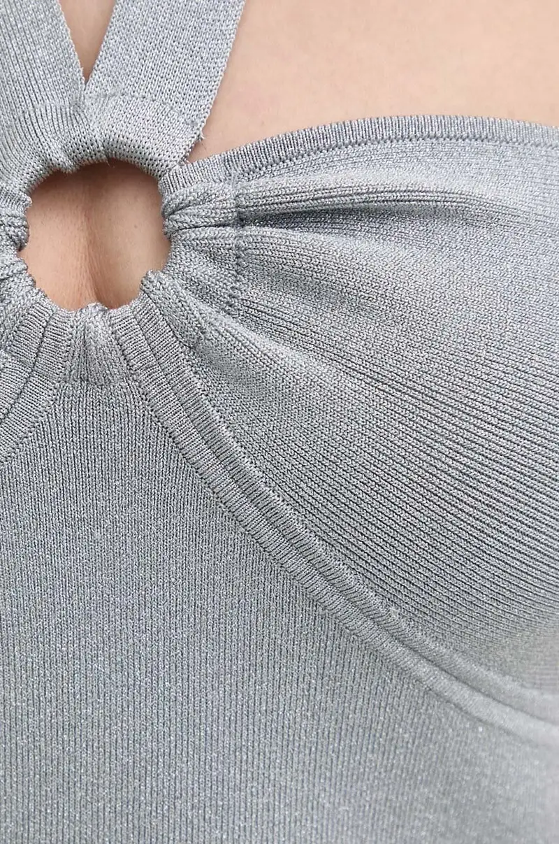 camicetta donna colore argento miniatura 5