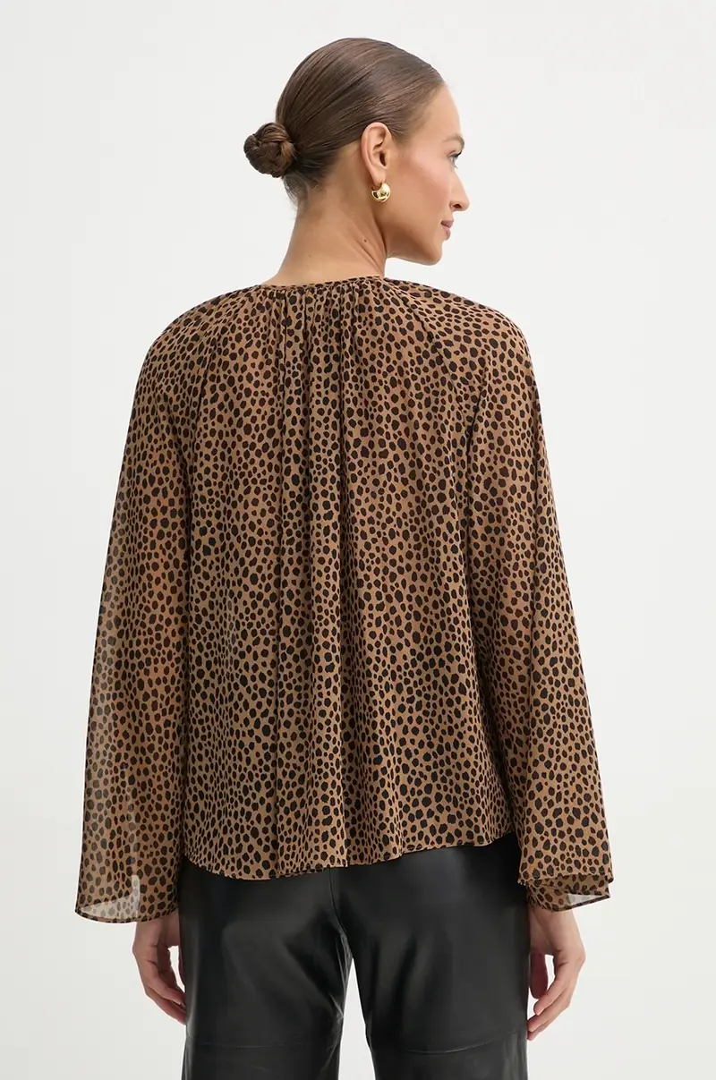 camicetta donna colore marrone MR540R0GRY miniatura 3