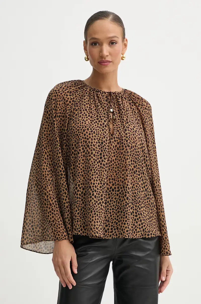 camicetta donna colore marrone MR540R0GRY