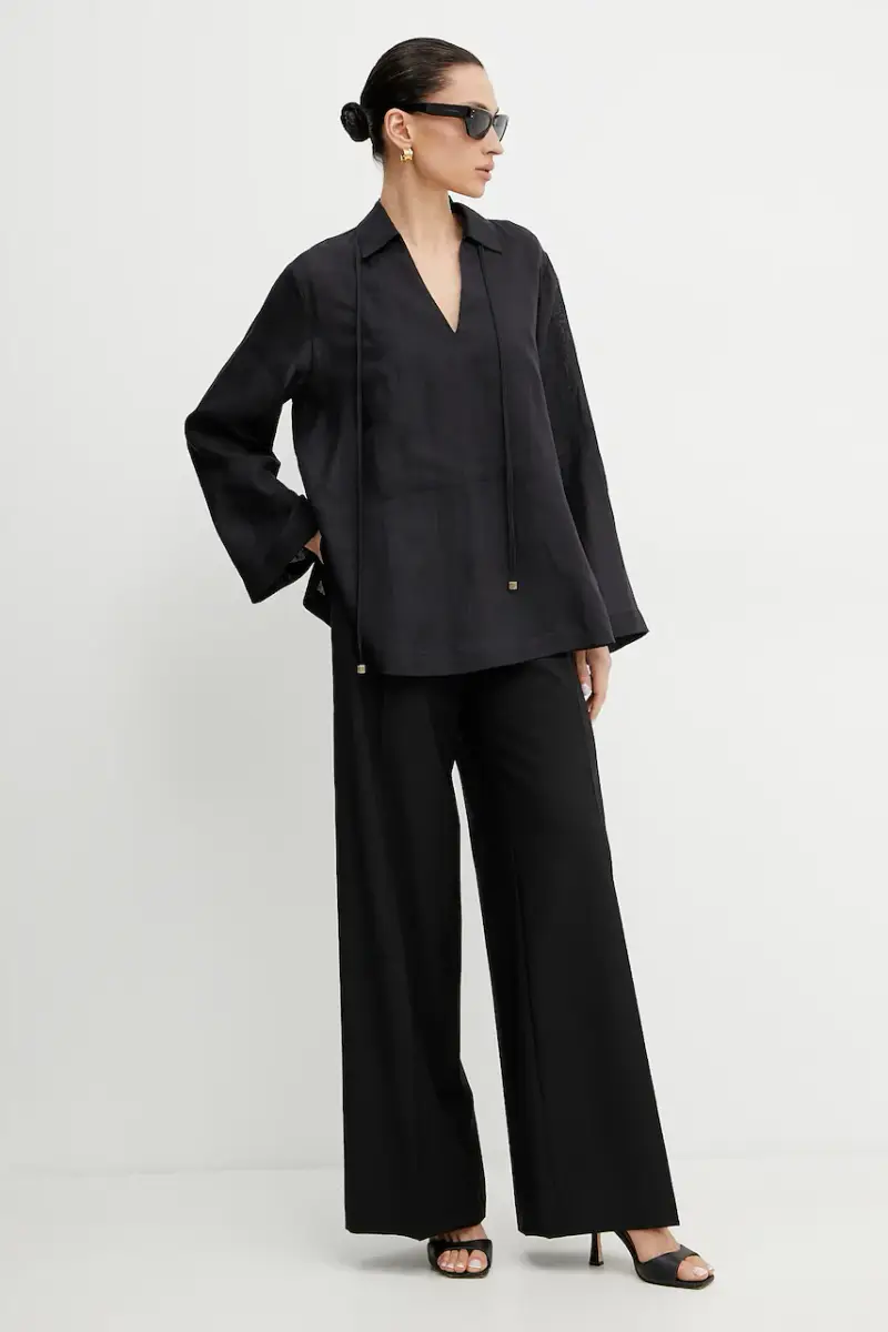 camicetta donna colore nero MS540SPH7A miniatura 2