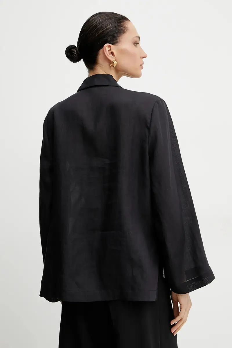 camicetta donna colore nero MS540SPH7A miniatura 3