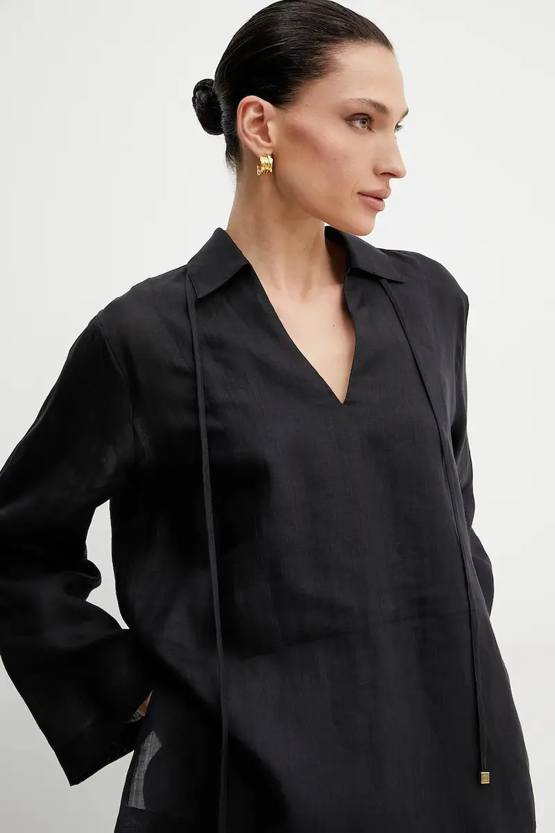 camicetta donna colore nero MS540SPH7A miniatura 4