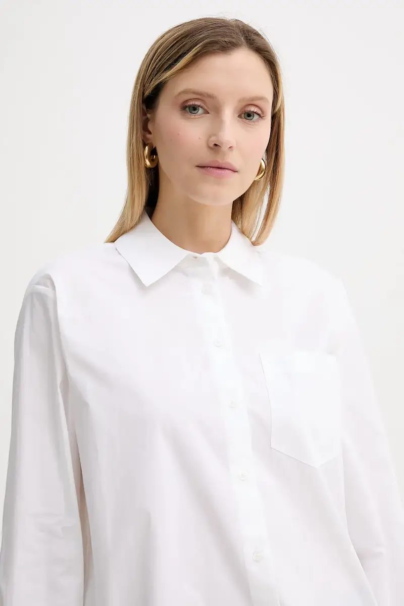 camicia donna colore bianco MT540TYF4C miniatura 4