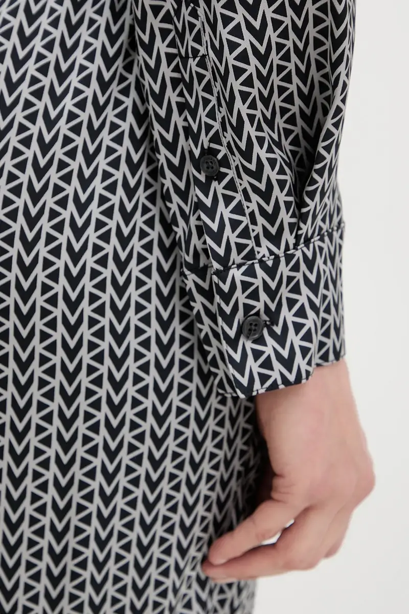 camicia donna colore grigio MT540V6JLW miniatura 5