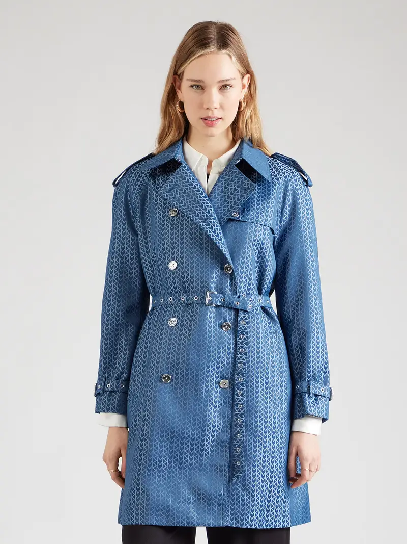 Cappotto di mezza stagione navy / bianco miniatura 2