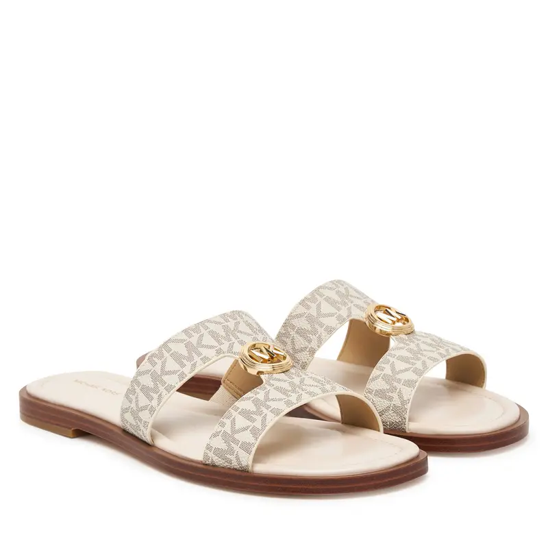 Ciabatte MICHAEL Michael Kors Ering Flat 40S6ERFS2B Écru Écru