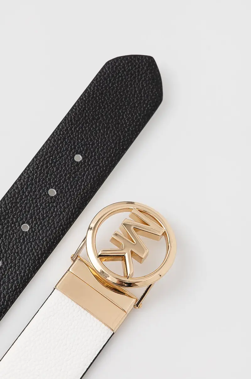 cintura in pelle bilaterale donna Bianco miniatura 2