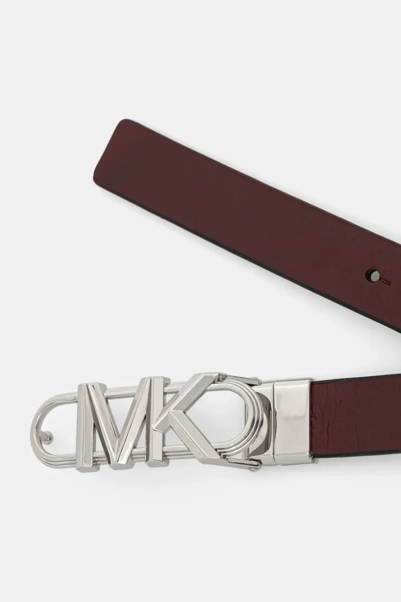 cintura in pelle bilaterale donna colore granata 29MKWB528999 miniatura 2