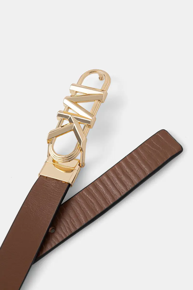 cintura in pelle bilaterale donna colore marrone 29MKWB528999 miniatura 2