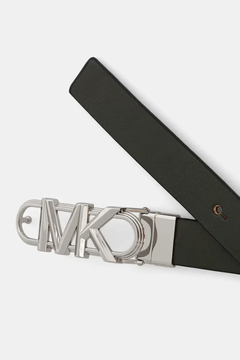 cintura in pelle bilaterale donna colore verde 29MKWB528999 miniatura 2