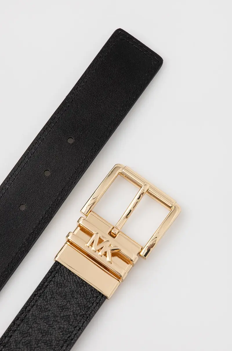 cintura in pelle bilaterale donna Nero miniatura 2