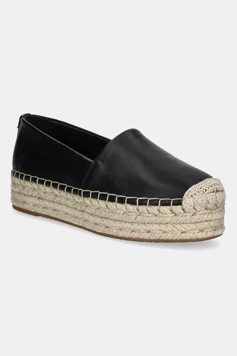 espadrillas in pelle Lynn colore nero 40S5LYFP1L.001