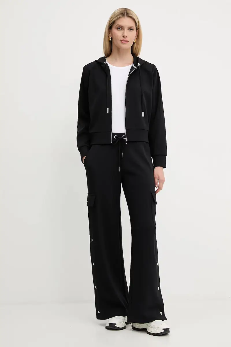 felpa donna colore nero con cappuccio MT551SSE45 miniatura 2