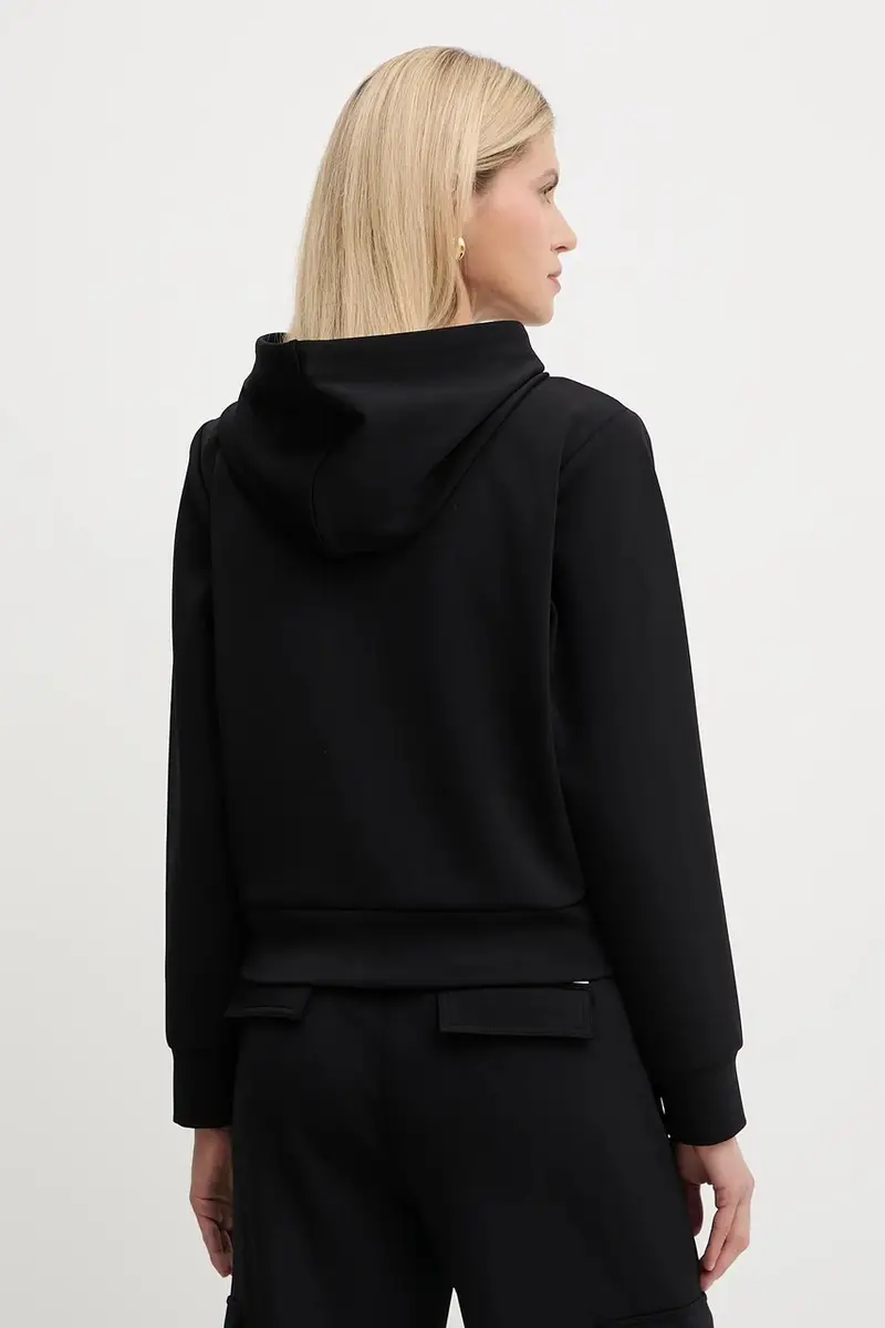 felpa donna colore nero con cappuccio MT551SSE45 miniatura 3