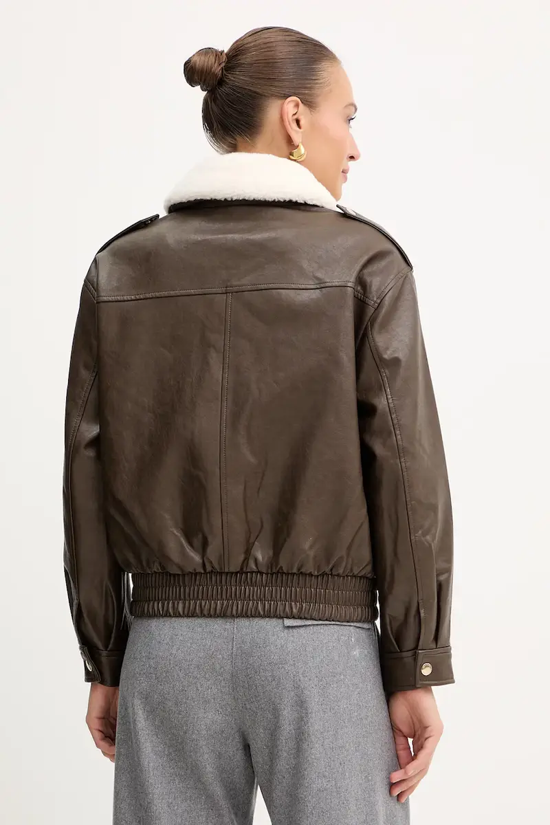 giacca colore marrone 77A1487M52 miniatura 3