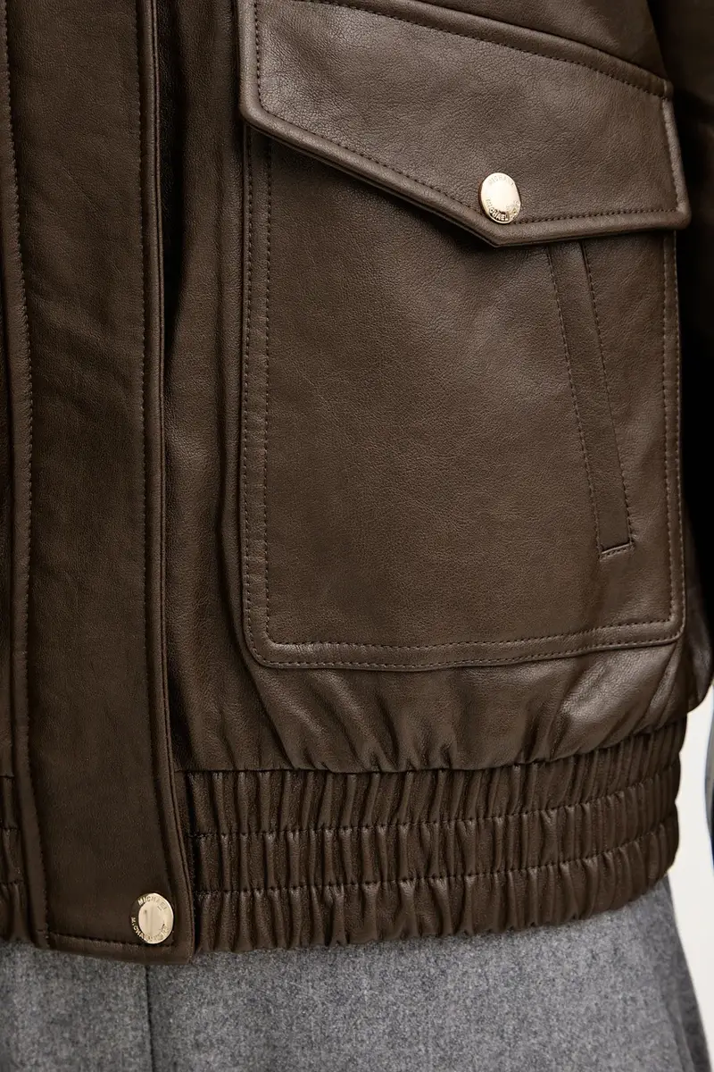 giacca colore marrone 77A1487M52 miniatura 5