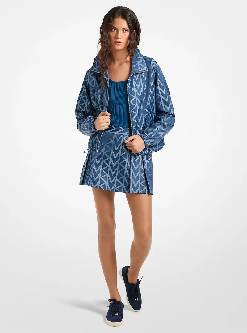 Giacca con zip e logo MK2000 - Michael Kors Blu