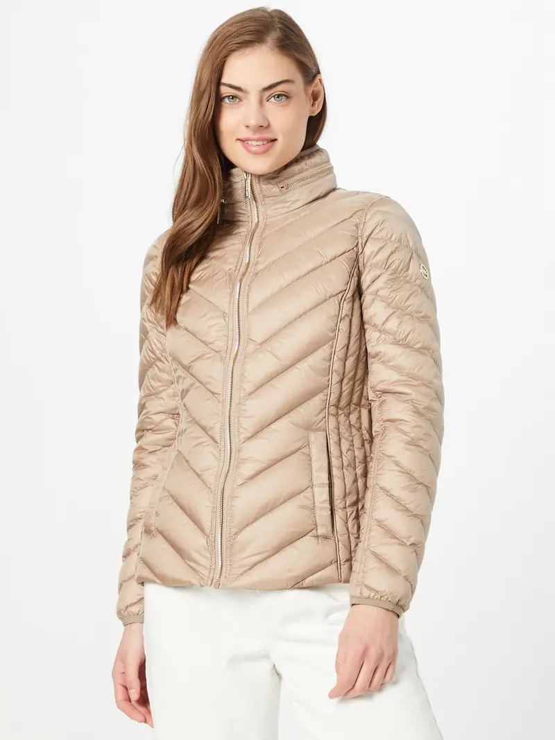 Giacca di mezza stagione beige scuro miniatura 2