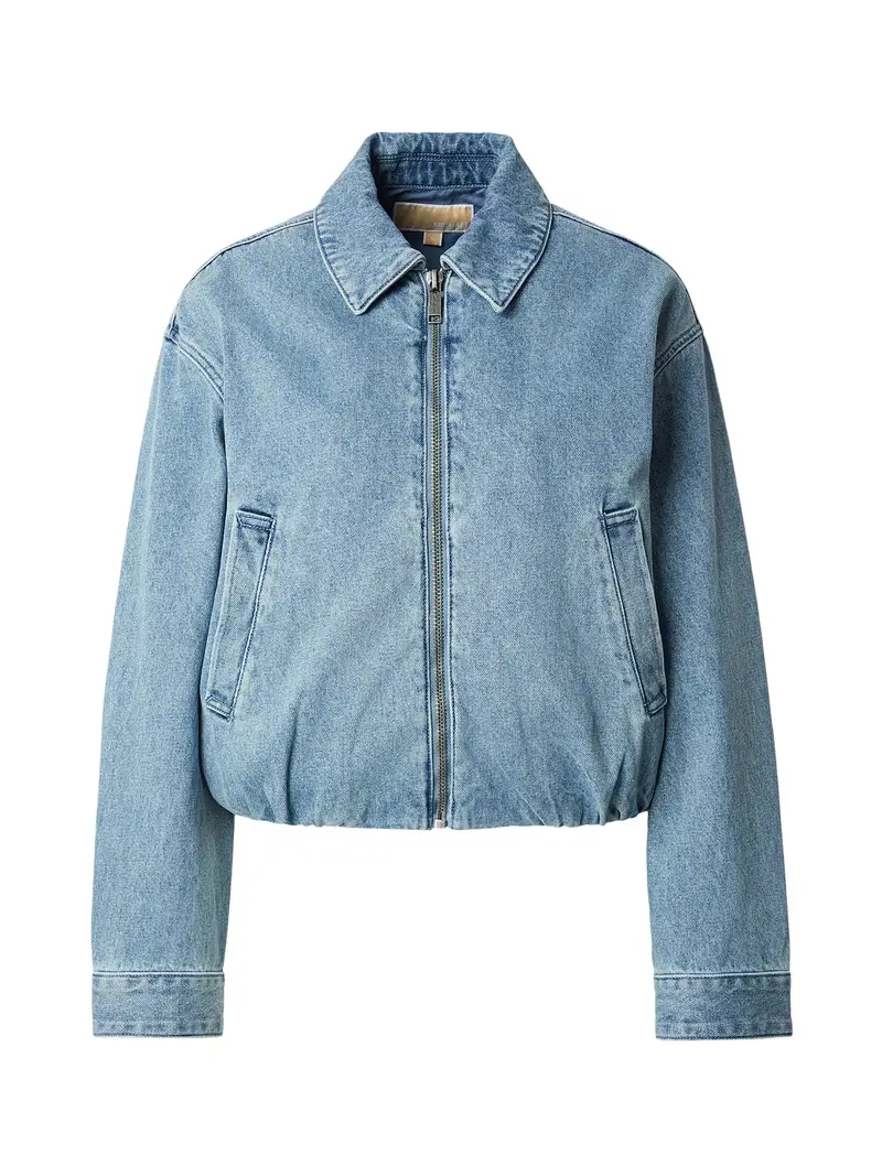 Giacca di mezza stagione blu denim