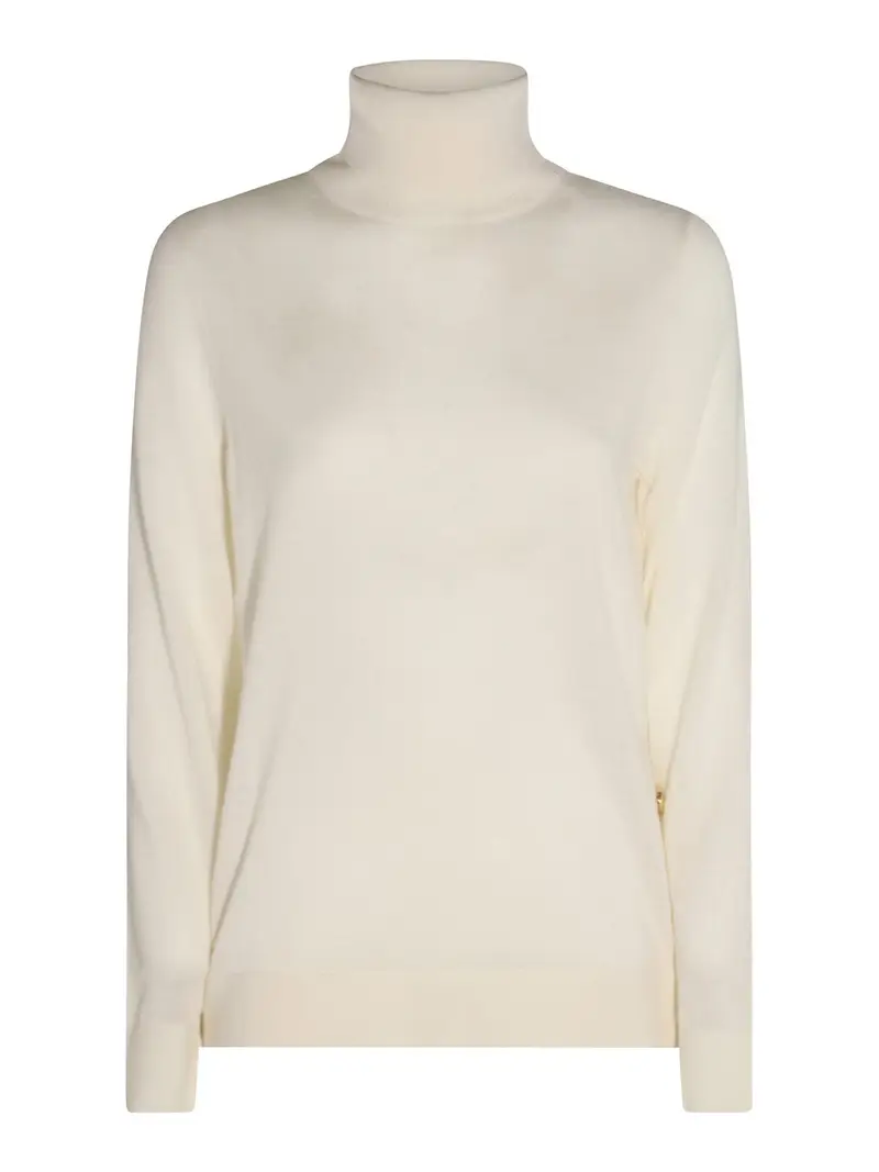 Maglieria in lana color crema Bianco