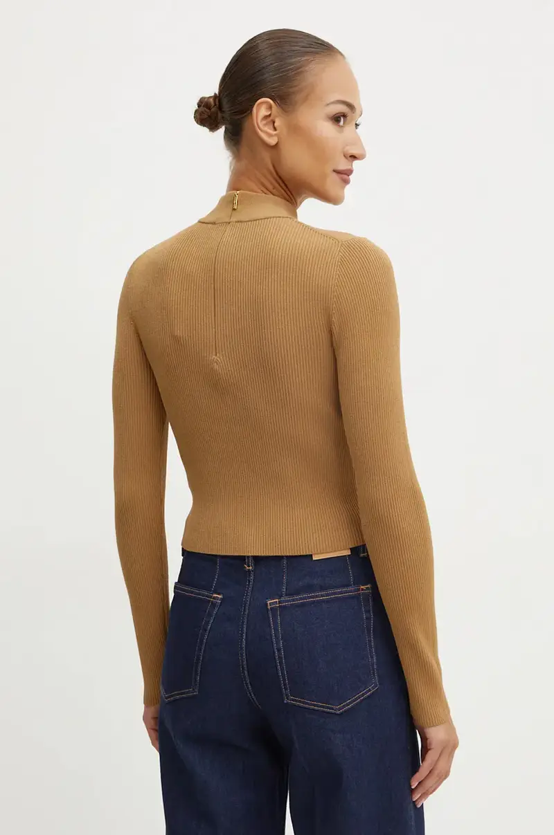 maglione donna colore marrone MF460Z133D miniatura 3