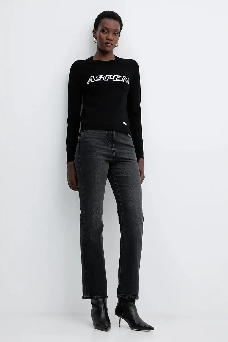 maglione donna colore nero MF561CK33D miniatura 2