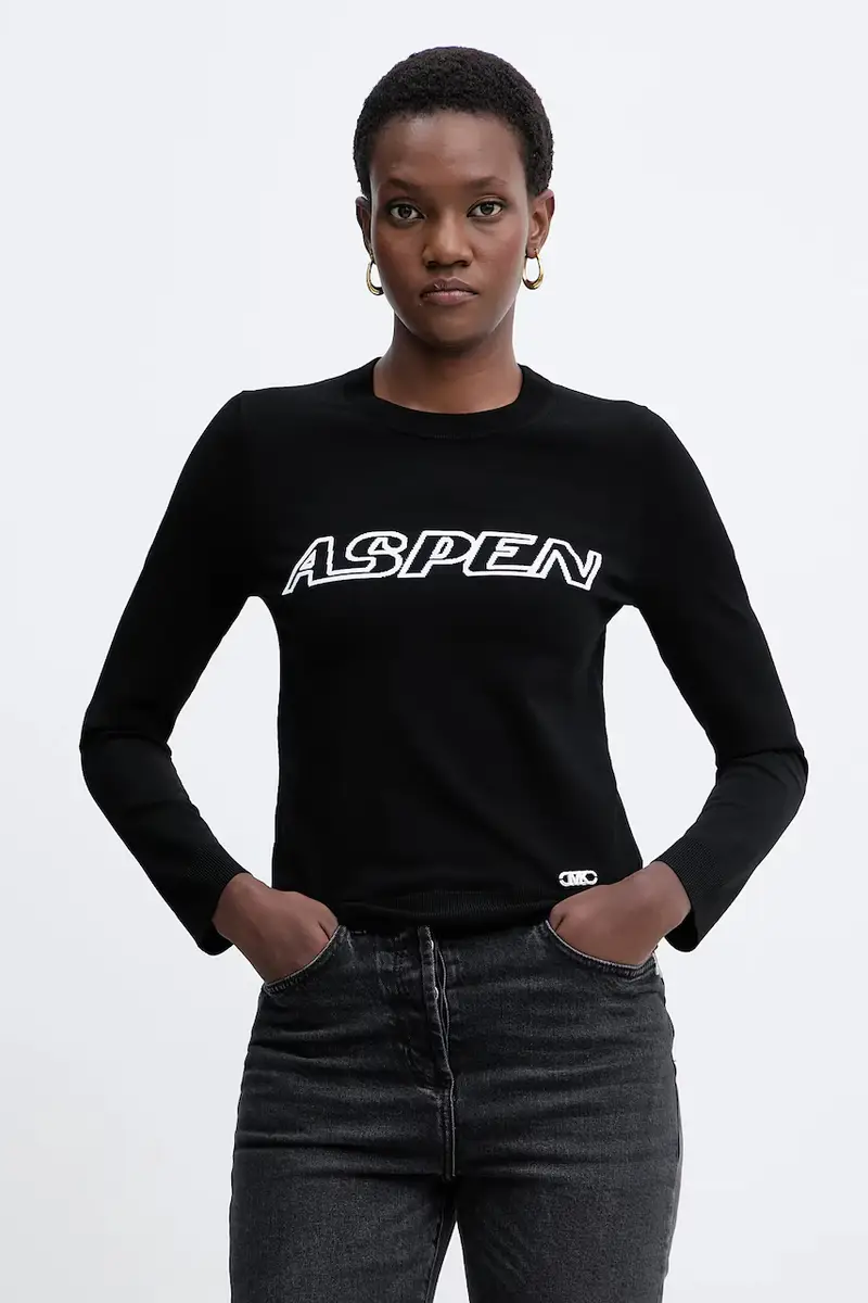 maglione donna colore nero MF561CK33D