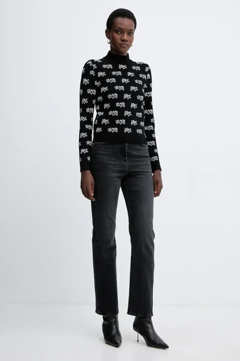 maglione donna colore nero MF561COK0M miniatura 2