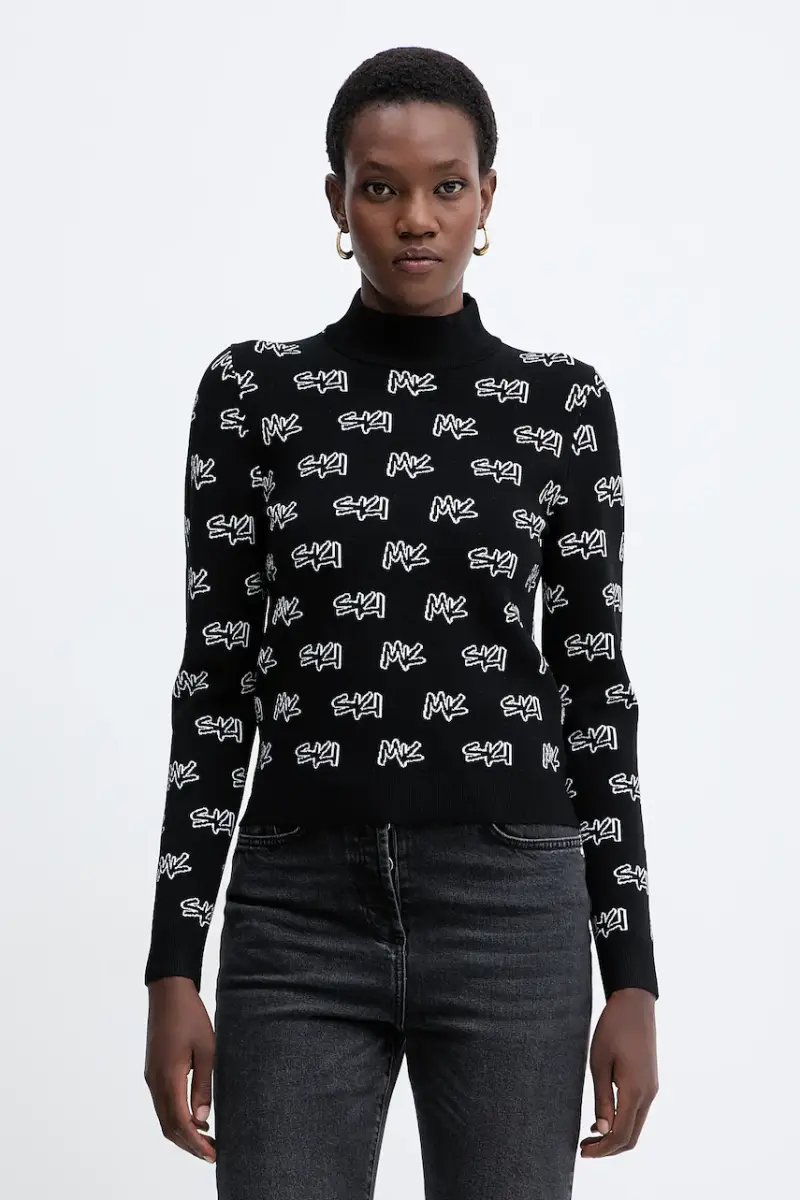 maglione donna colore nero MF561COK0M