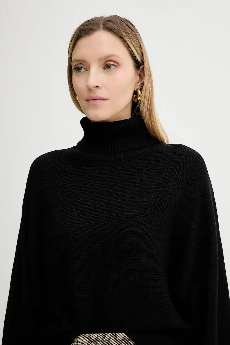 maglione in lana donna colore nero MT5617UF2G miniatura 4