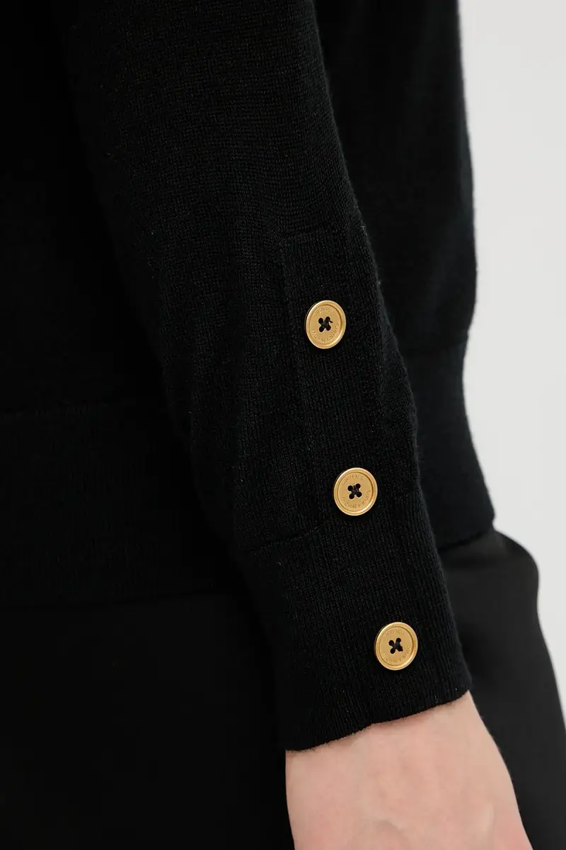 maglione in lana donna colore nero MT5619D4VR miniatura 4