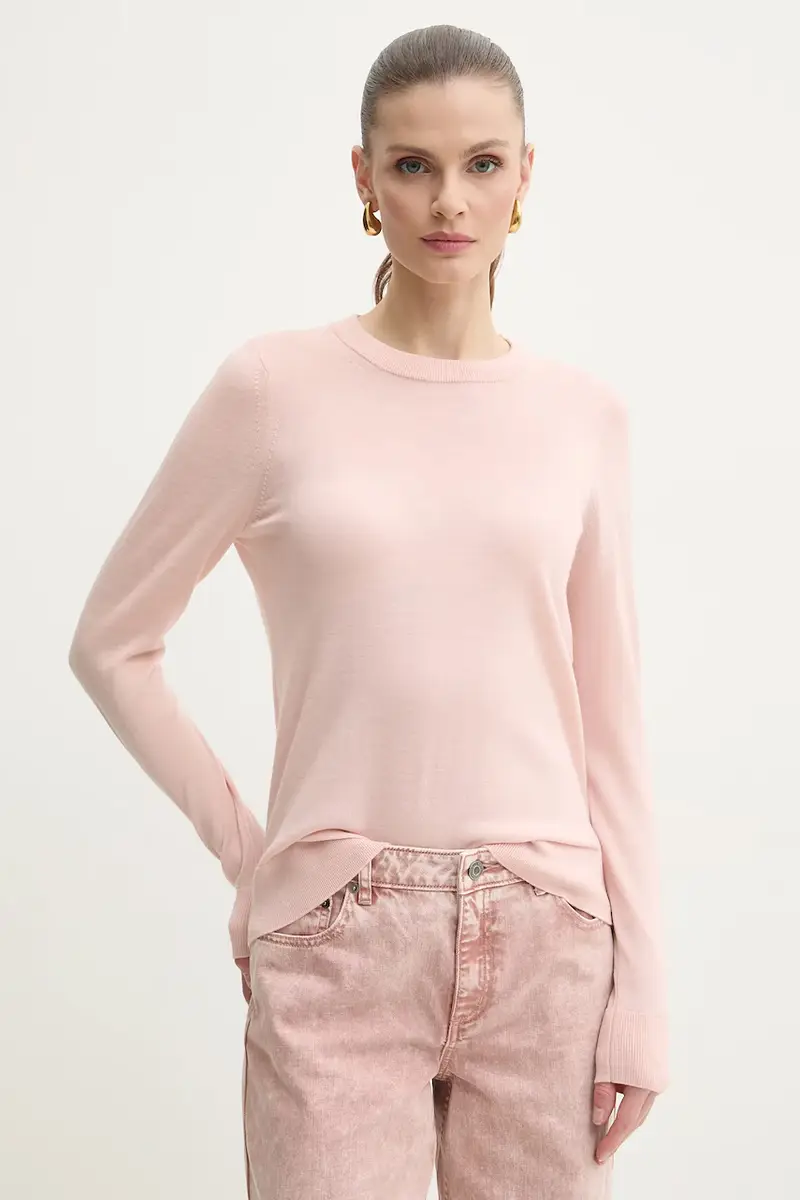 maglione in lana donna colore rosa