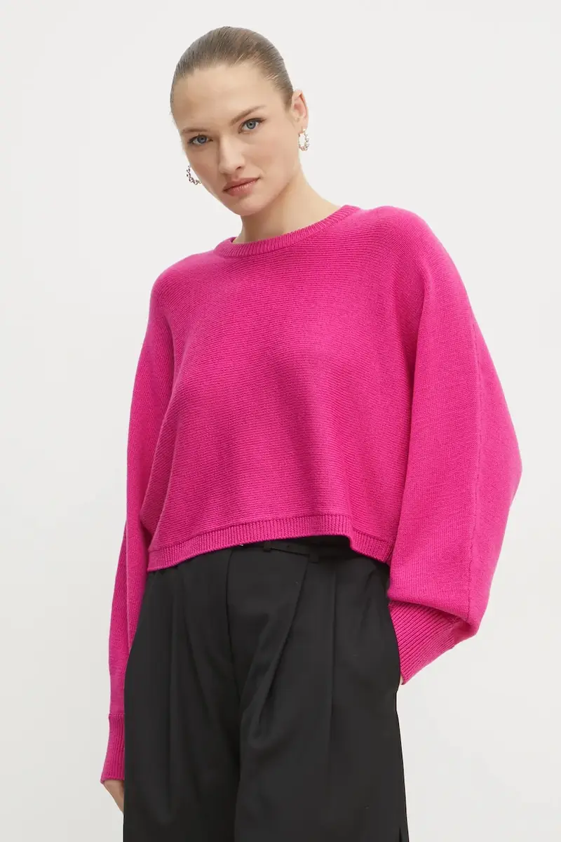 maglione in lana donna colore rosa MR5612KF2G